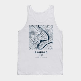 baghdad simple map Tank Top